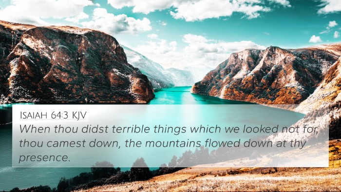 Isaiah 64:3 KJV Bible Verse Image