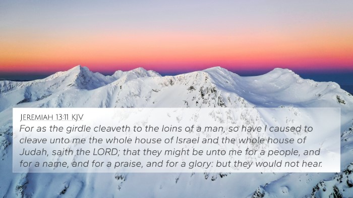 Jeremiah 13:11 KJV Bible Verse Image