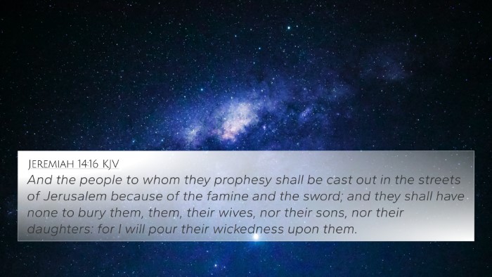 Jeremiah 14:16 KJV Bible Verse Image
