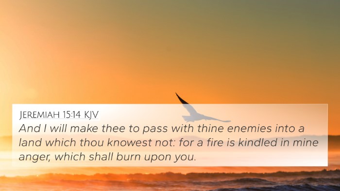 Jeremiah 15:14 KJV Bible Verse Image