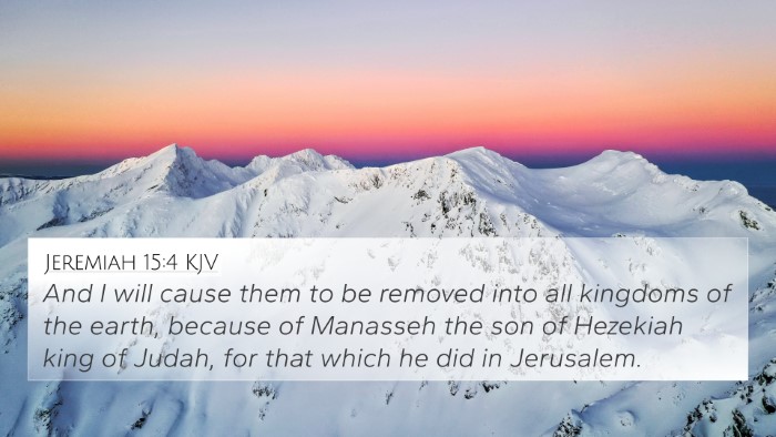 Jeremiah 15:4 KJV Bible Verse Image