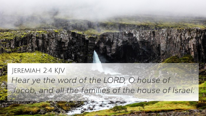 Jeremiah 2:4 KJV 4K Wallpaper - Hear ye the word of the LORD, O house of Jacob, - 4K Wallpaper Bible Verse