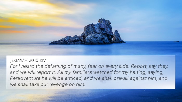 Jeremiah 20:10 KJV Bible Verse Image
