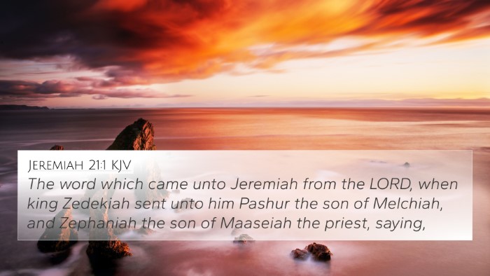Jeremiah 21:1 KJV Bible Verse Image