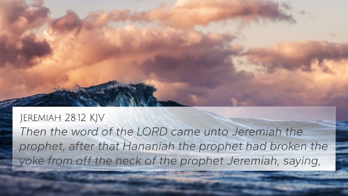 Jeremiah 28:12 KJV 4K Wallpaper - Then the word of the LORD came unto Jeremiah the - 4K Wallpaper Bible Verse