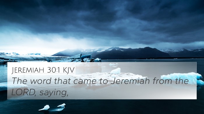 Jeremiah 30:1 KJV 4K Wallpaper - The word that came to Jeremiah from the LORD, - 4K Wallpaper Bible Verse