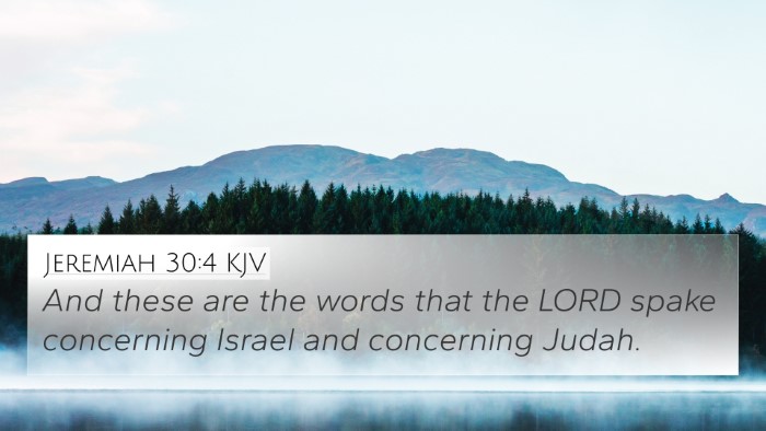 Jeremiah 30:4 KJV 4K Wallpaper - And these are the words that the LORD spake - 4K Wallpaper Bible Verse