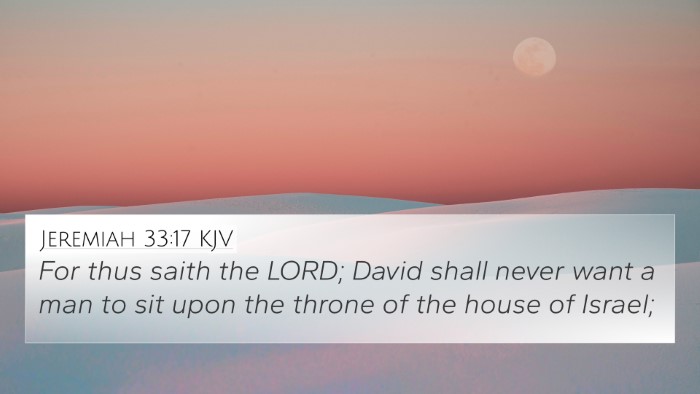 Jeremiah 33:17 KJV Bible Verse Image