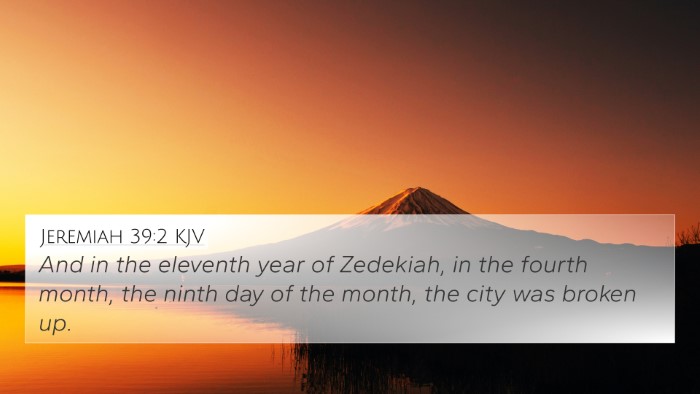 Jeremiah 39:2 KJV Bible Verse Image