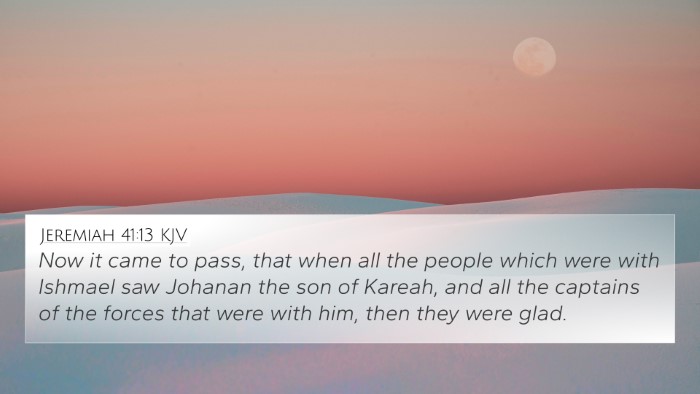 Jeremiah 41:13 KJV 4K Wallpaper - Now it came to pass, that when all the people - 4K Wallpaper Bible Verse