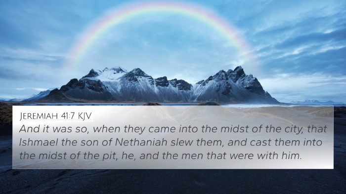 Jeremiah 41:7 KJV 4K Wallpaper - And it was so, when they came into the midst of - 4K Wallpaper Bible Verse
