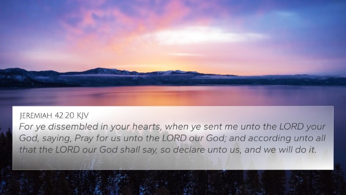 Jeremiah 42:20 KJV Bible Verse Image
