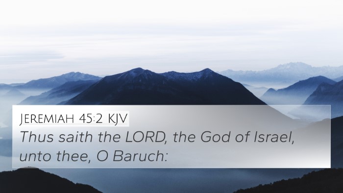 Jeremiah 45:2 KJV Bible Verse Image