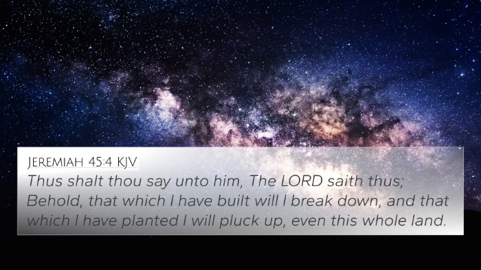 Jeremiah 45:4 KJV Bible Verse Image