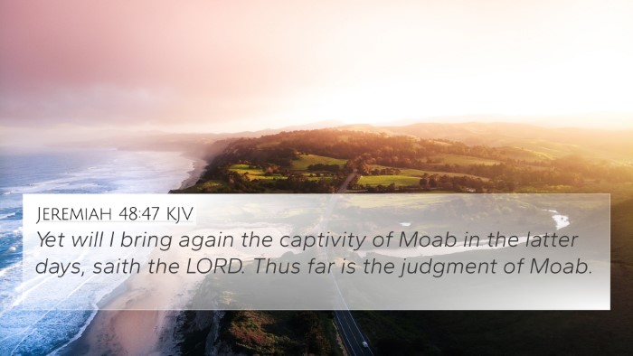 Jeremiah 48:47 KJV Bible Verse Image