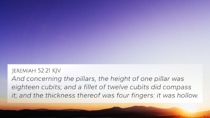 Jeremiah 52:21 KJV Bible Verse Image