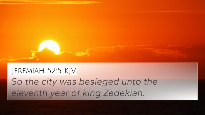 Jeremiah 52:5 KJV Bible Verse Image