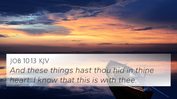 Job 10:13 KJV 4K Wallpaper - And these things hast thou hid in thine heart: I - 4K Wallpaper Bible Verse