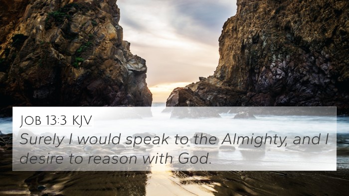 Job 13:3 KJV 4K Wallpaper - Surely I would speak to the Almighty, and I - 4K Wallpaper Bible Verse