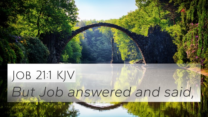 Job 21:1 KJV 4K Wallpaper - But Job answered and - 4K Wallpaper Bible Verse
