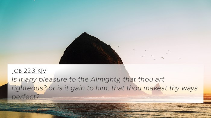 Job 22:3 KJV 4K Wallpaper - Is it any pleasure to the Almighty, that thou art - 4K Wallpaper Bible Verse