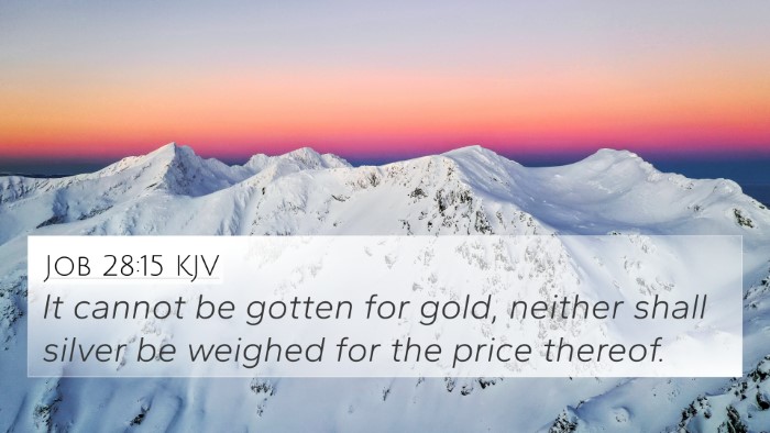 Job 28:15 KJV Bible Verse Image