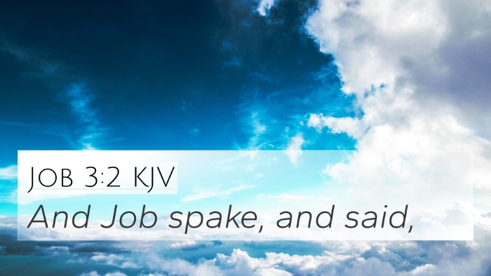 Job 3:2 KJV 4K Wallpaper - And Job spake, and - 4K Wallpaper Bible Verse