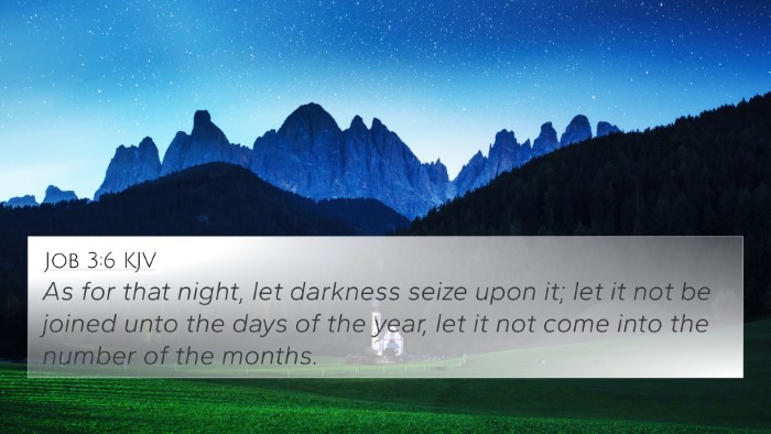 Job 3:6 KJV 4K Wallpaper - As for that night, let darkness seize upon it; - 4K Wallpaper Bible Verse