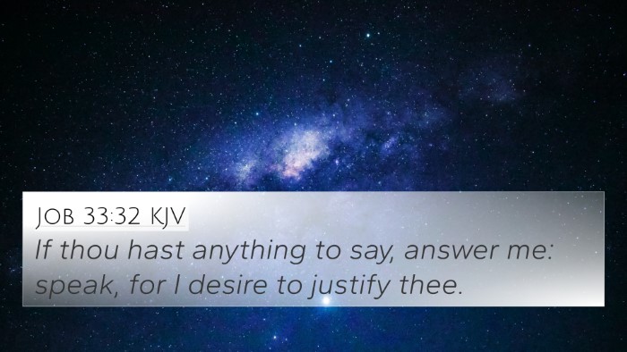 Job 33:32 KJV Bible Verse Image
