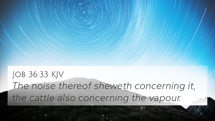 Job 36:33 KJV 4K Wallpaper - The noise thereof sheweth concerning it, the - 4K Wallpaper Bible Verse