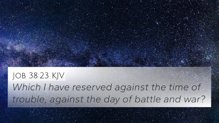 Job 38:23 KJV 4K Wallpaper - Which I have reserved against the time of - 4K Wallpaper Bible Verse