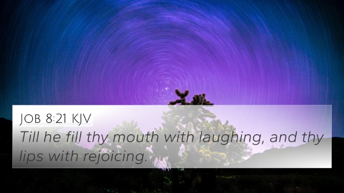 Job 8:21 KJV Bible Verse Image
