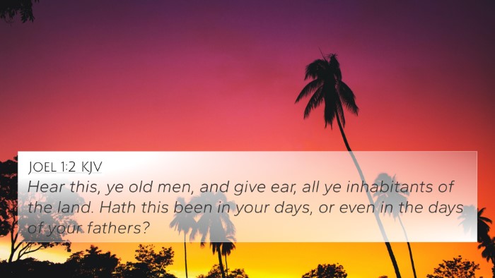 Joel 1:2 KJV 4K Wallpaper - Hear this, ye old men, and give ear, all ye - 4K Wallpaper Bible Verse