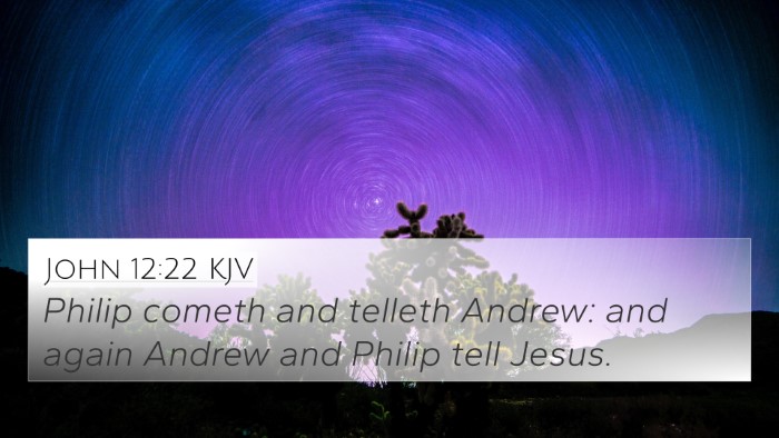 John 12:22 KJV Bible Verse Image