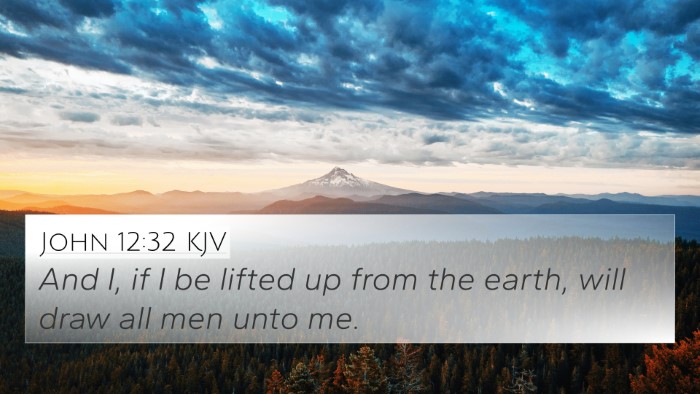 John 12:32 KJV Bible Verse Image
