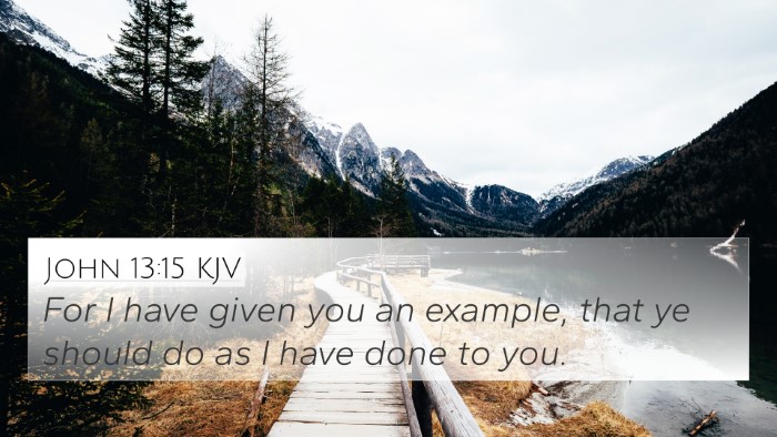John 13:15 KJV Bible Verse Image