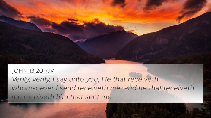 John 13:20 KJV Bible Verse Image