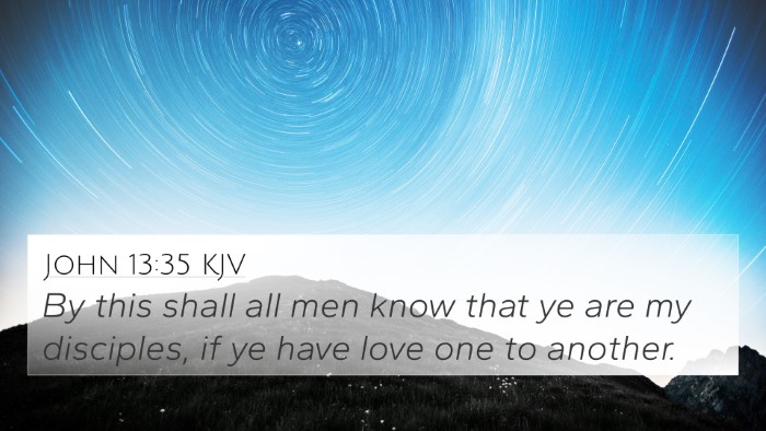 John 13:35 KJV Bible Verse Image