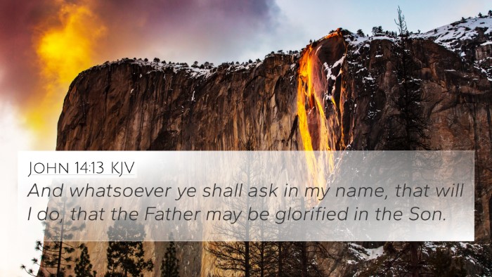 John 14:13 KJV Bible Verse Image