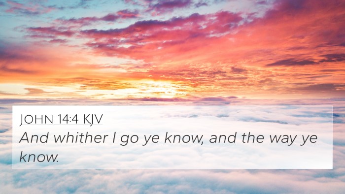 John 14:4 KJV 4K Wallpaper - And whither I go ye know, and the way ye - 4K Wallpaper Bible Verse