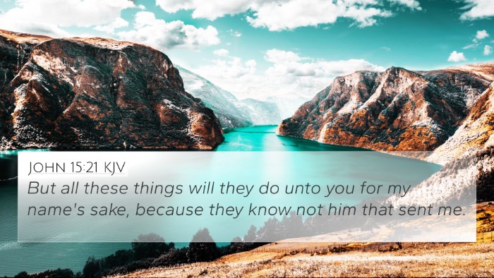 John 15:21 KJV Bible Verse Image