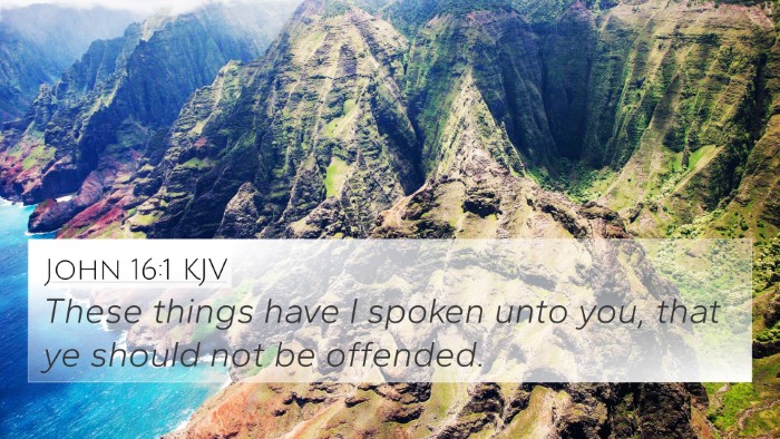 John 16:1 KJV Bible Verse Image