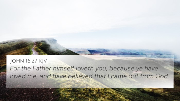 John 16:27 KJV Bible Verse Image