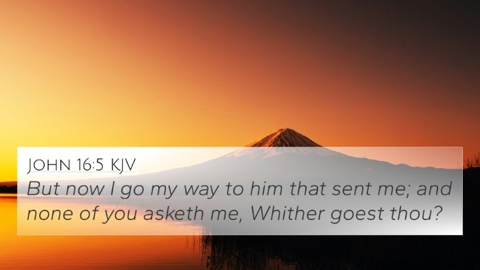 John 16:5 KJV Bible Verse Image