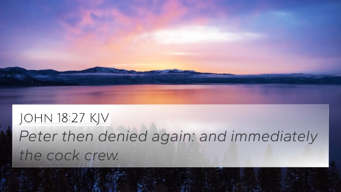 John 18:27 KJV Bible Verse Image