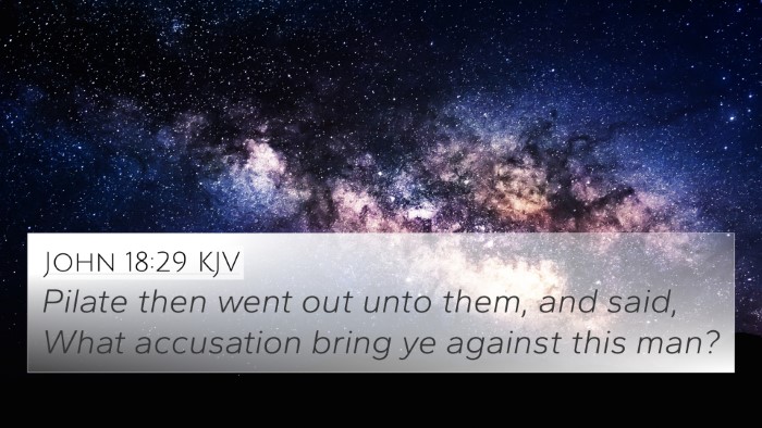 John 18:29 KJV Bible Verse Image