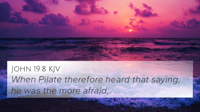 John 19:8 KJV Bible Verse Image