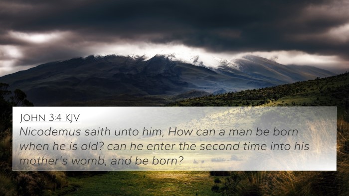John 3:4 KJV 4K Wallpaper - Nicodemus saith unto him, How can a man be born - 4K Wallpaper Bible Verse