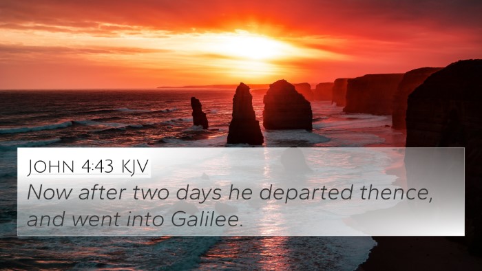 John 4:43 KJV Bible Verse Image