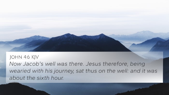 John 4:6 KJV Bible Verse Image